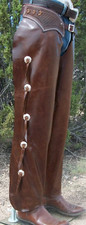 Custom Made Leather Chaps/Shotgun Chaps/Made In USA