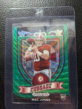 2021 PANINI GREEN PRIZM #170 MAC JONES ROOKIE CARD ALABAMA NEW ENGLAND PATRIOTS