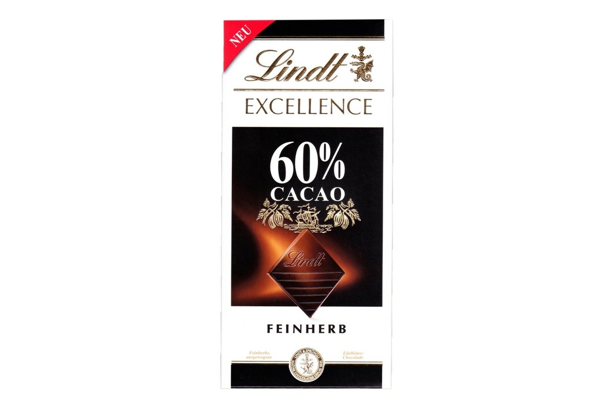 3x genuine LINDT Excellence 60% Cocoa 🍫 fine dark chocolate