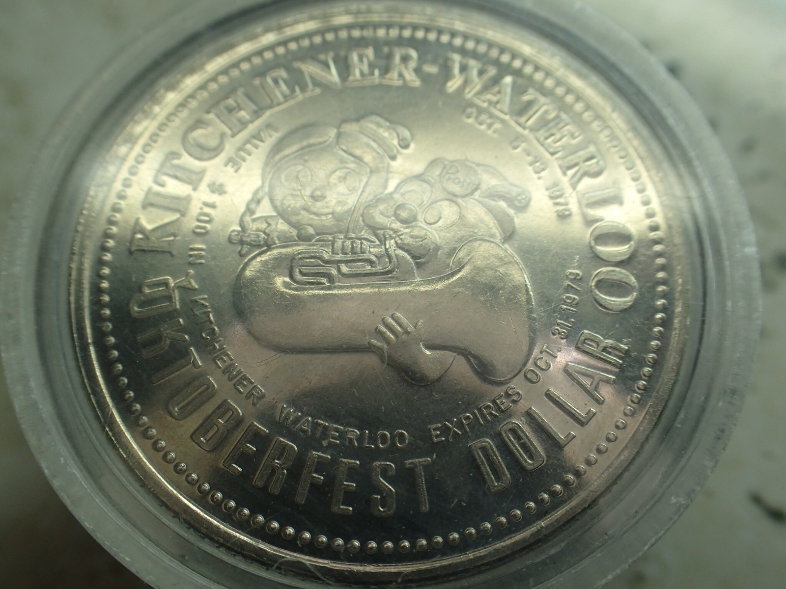 Set Of 3 1979 125th Yr Oktoberfest Dollars KitchenerWaterloo Silver