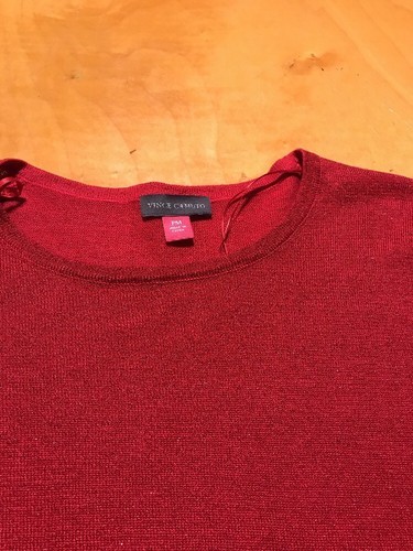 $89 Women's Vince Camuto petite blouse pXS radiant rose C300 - Picture 7 of 7