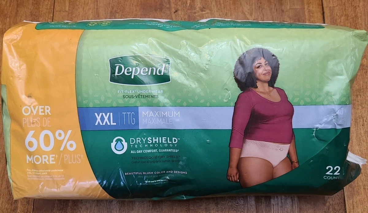 Depend FitFlex Adult Incontinence Underwear Women Maximum Absorbency