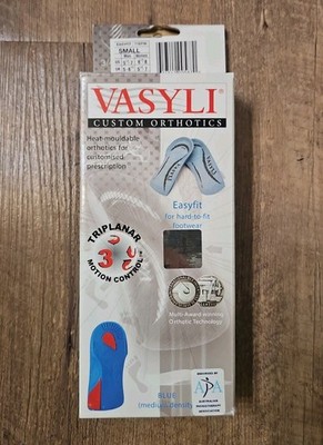 VASYLI Custom Easyfit Orthotics, Size SMALL - Density Medium - 71EF06 - NEW!