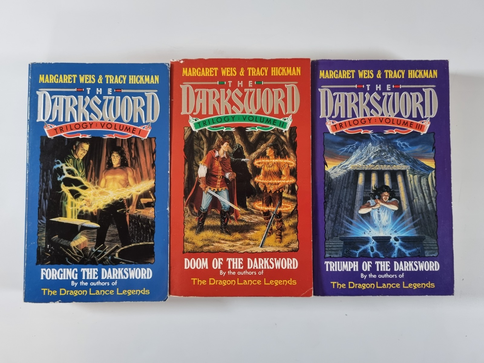 The Darksword Trilogy Volume 1 2 & 3 Margaret Weis & Tracy Hickman Dragon Lance