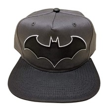 Batman Snapback Baseball Cap for Men - Black Grey