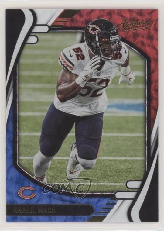 2021 Panini Absolute Red White & Blue Kaleidoscope Khalil Mack #21 0m6m