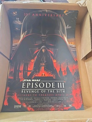 STAR WARS EPISODE III 公開20周年 B2ポスター2本セット Revenge Of The Sith 20th Anniversary Poster Star Wars Double Sided
