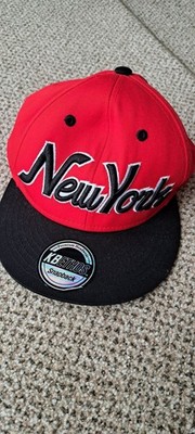 New York Kbethos Snapback Rot Schwarz Cap Neu Unisex