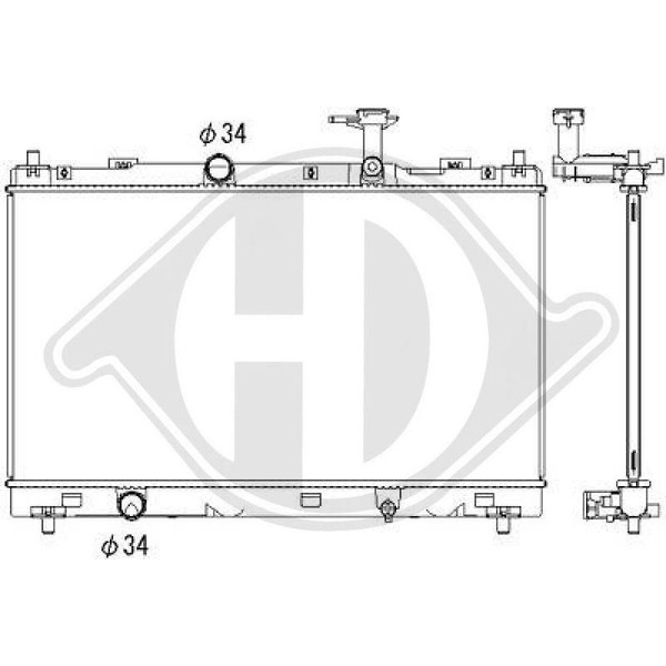 1X KüHler MotorküHlung Diederichs DCM3911 Diederichs Climate FüR Suzuki-image