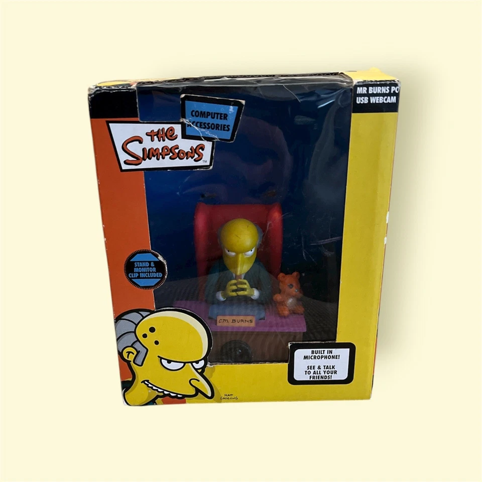 Mr Burns USB Webcam The Simpsons 2007 Wesco selten. Geöffnet aber unbenutzt