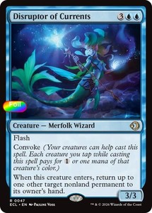 Disruptor of Currents Foil Rare #47/439 Lorwyn Eclipsed MTG