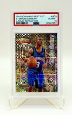 1997 Bowman's Best Cuts Stephon Marbury Atomic Refractor PSA 10