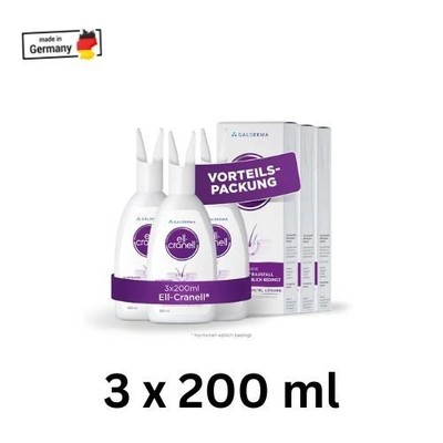 3x Ell Cranell 250 mg Hair Loss Prevention Tonic 200 ml - Ships from USA