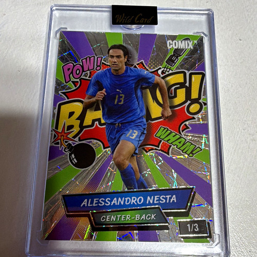 Wild Card 2026 Comix Alessandro Nesta Soccer Serial Numbered 1/3 ACOR2-AN