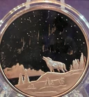 Alaska Mint "Northern Lights with Wolf" 1oz ure Silver OGP & COA
