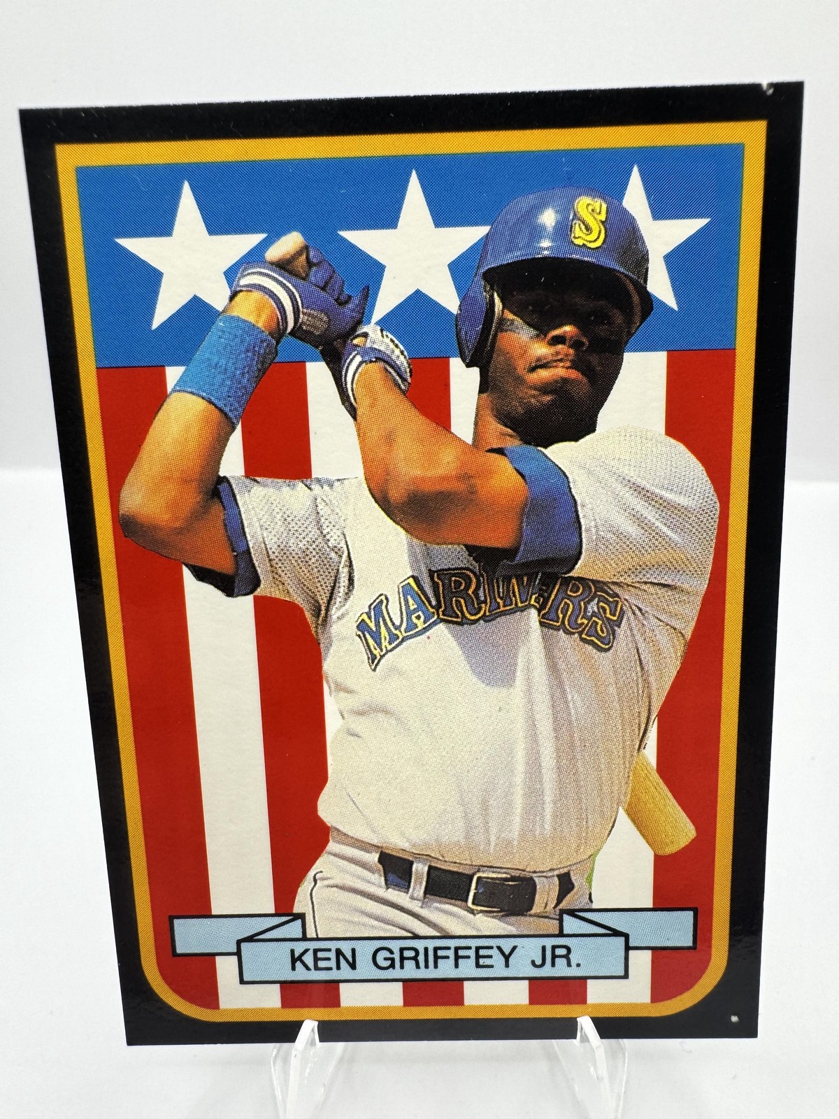 1989 American Flag #NNO Ken Griffey Jr MLB Seattle Mariners 1914