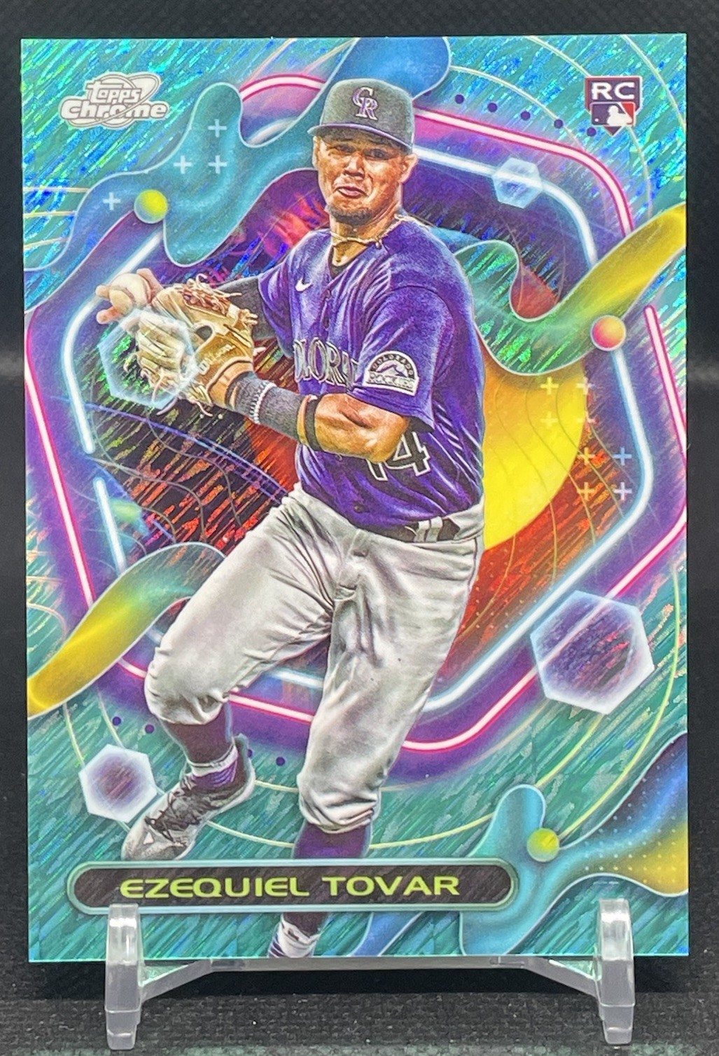 2023 Topps Cosmic Chrome Ezequiel Tovar RC Aqua Equinox /199