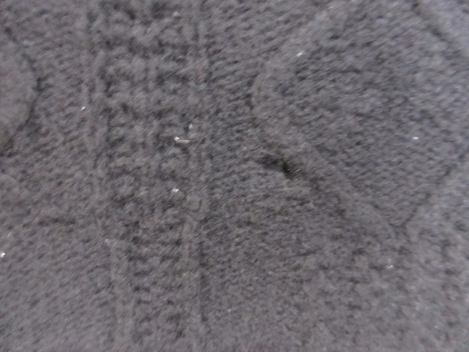 Suéter Juicy Couture Mujer Pequeño Negro Mezcla de Lana Volantes Tejido Pullover Angora Foto 4 de 4