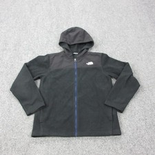The North Face Jacket Youth Large 14/16 Black Fleece Hooded Full Zip NF0A4VW4JK3