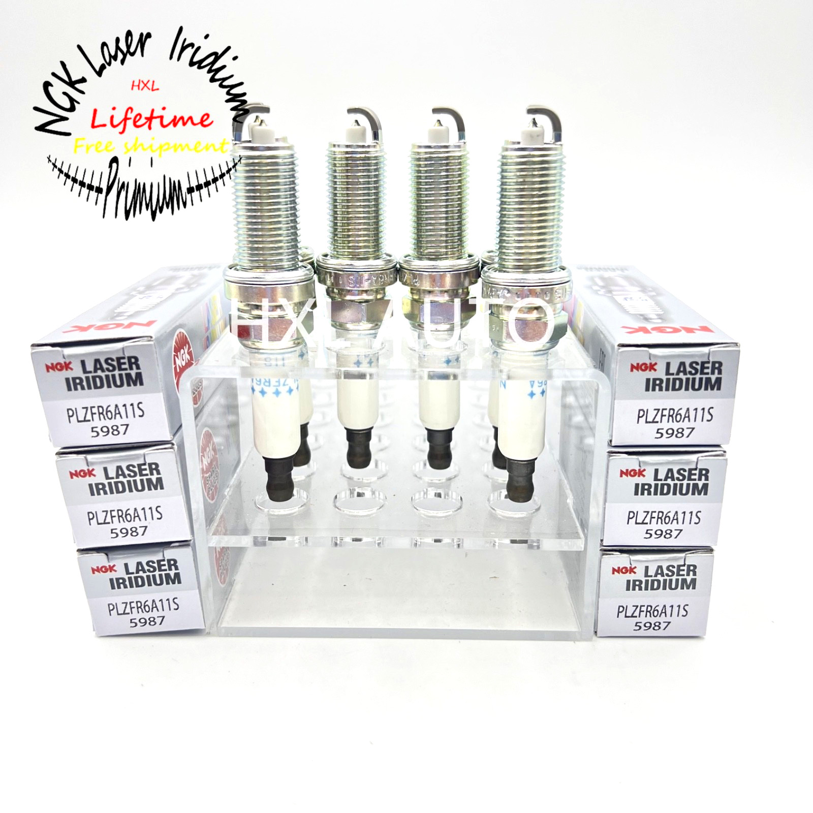 6 Pack Spark Plugs NGK Laser Platinum 2008-2009 BMW X3 3.0L L6 Kit Set Tune