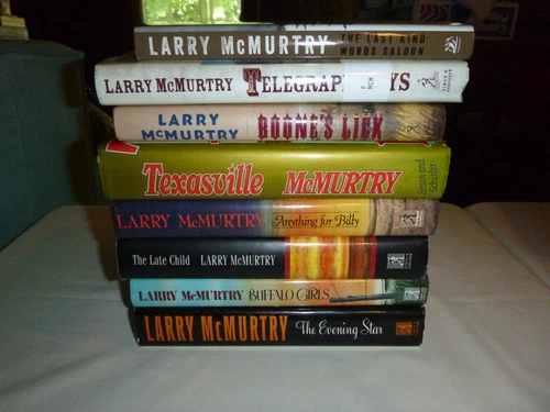 Lot of 8 Hardcover Books by Larry McMurtry - Texasville - Buffalo Girls