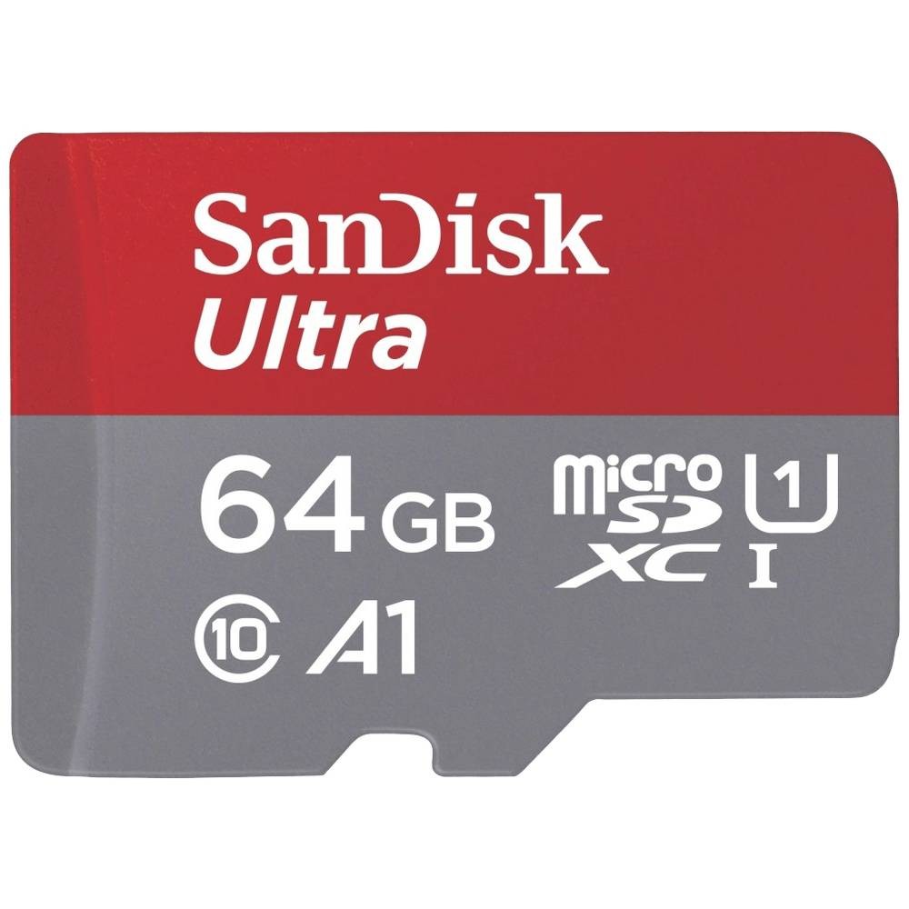 Carte mémoire micro SD 64 Go UHS-I SanDisk Ultra avec adaptateur SD pour tablette
