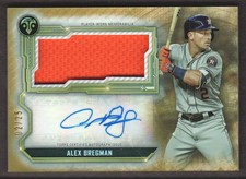 2020 Triple Threads Baseball Jumbo AUTO JERSEY Gold #ASJR-ABR Alex Bregman 02/25
