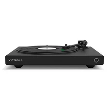 Victrola Hi-Res Onyx Turntable with Adaptive Audio & Audio-Technica AT-VM95E