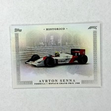 Topps Historico Formula 1 Ayrton Senna Formula 1 Monaco Grand Prix 1988 Card