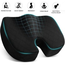 Memory Foam Seat Coccyx Tailbone Pain Relief Cushion Office Chair Car Seat Pad
