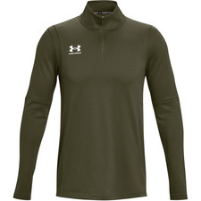 Image of UNDER ARMOUR Men's Green Challenger Midlayer 1/4 Zip Sweatshirt Large BNWT C1094