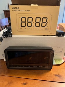 NIB - VOCOO  Digital Large Alarm Clock/ Timer   8 inches