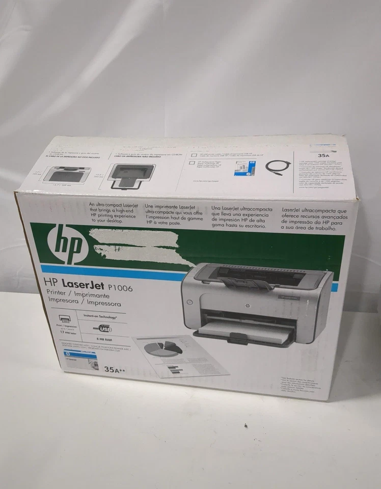 New HP LaserJet P1006 Printer OPEN BOX - Image 2 of 2