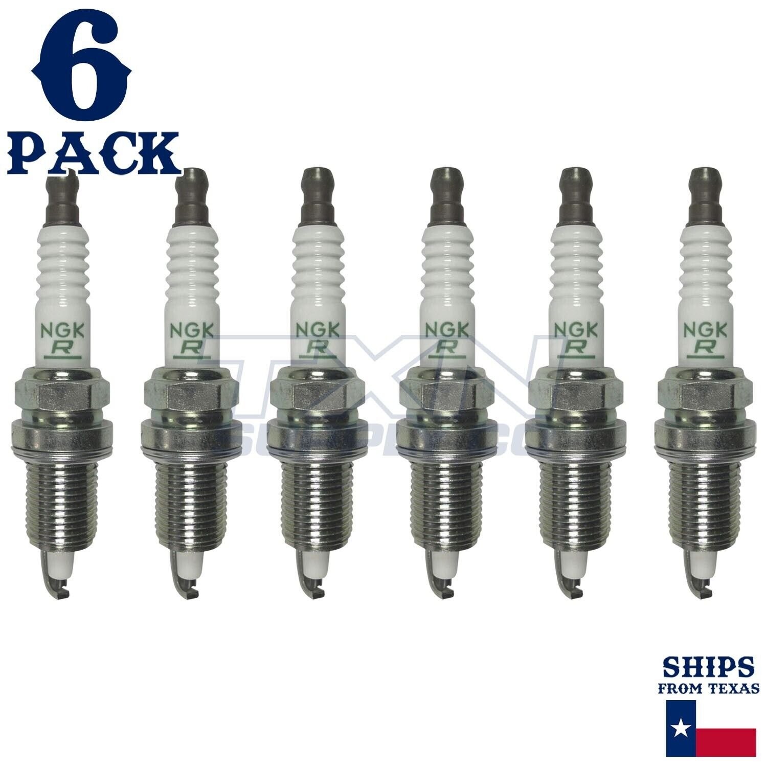 6 Pack NGK V-Power Spark Plugs 1999-2001 for Jeep Cherokee 4.0L L6