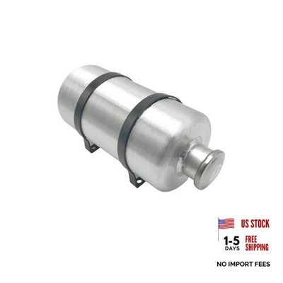 JSD 1 1/4 Gal 6x12'' Auxiliary Aluminum Vertical Fuel/Gas Tank 1/4''NPT Outlet