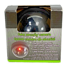 e-Circuit Fake Security Camera Battery Operated Wall/Ceiling Mountable New