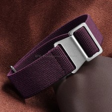 Nylon Braided Watch Band Elastic Nylon Strap French Troops Parachute Bag.