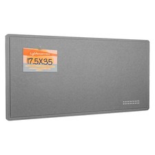 Felt Bulletin Board 35 x 17.5 inches Gray Decorative Pin Board Foldable