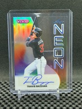 Travis Bazzana 2025 Leaf Vivid - Neon Auto Blue   #4/6 Guardians