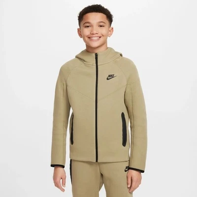 Nike Tech Pack Fleece Windrunner Full Zip Hoodie Kids Beige FD3285 276  M - Bild 1 von 4