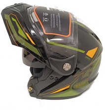 Gmax MD-74S Spectre Street Helmet Black Green...