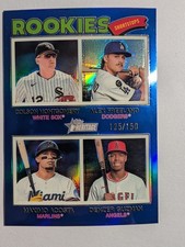 2026 Topps Heritage Blue Border /150 Rookie Shortstop Montgomery/Freeland/Acosta