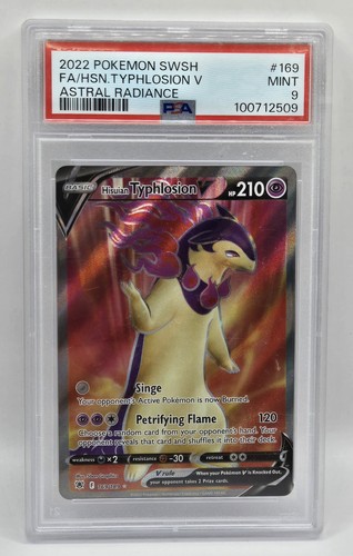 Hisuian Typhlosion V graded PSA 9 for sale on eBay