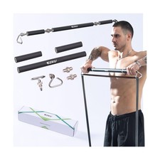 Resistance Band Bar, Length-Adjustable Detachable Heavy Duty Workou... Fast Ship
