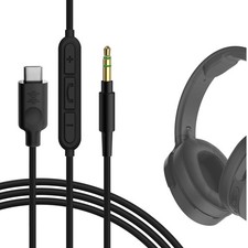 Geekria Type-C Audio Cable with Mic for Skullcandy HeshEvo HeshANC CrusherANC2