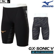 MIZUNO GX SONIC 5 MR Men's XS size Swimsuits for race Nylon N2MB0002 Black NEW