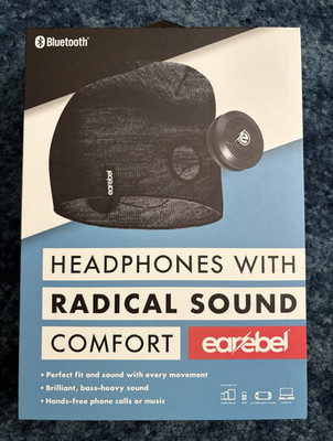 Earebel SF543/BTS Bluetooth Wireless Beanie Headphones Black w/ Mic Control