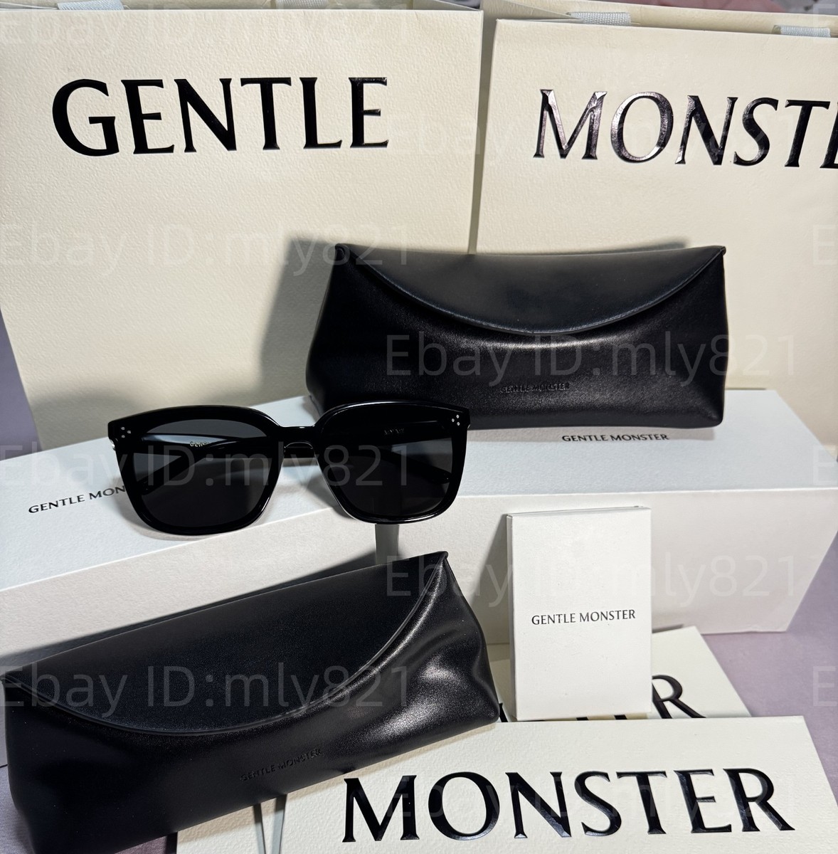 GentleMonster MYME 01 Sunglasses Black Frame Black Lenses | eBay