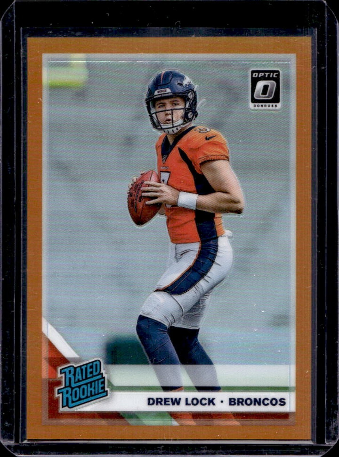2019 Donruss Optic Drew Lock Orange Rookie RC #189/199 Broncos