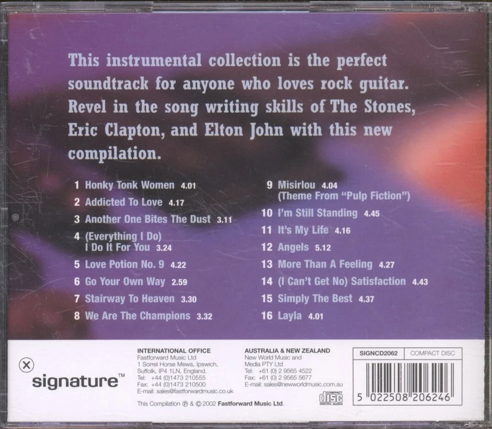 Unbekannter Künstler Rock Gitarre CD UK Signatur 2002 SIGNCD2062 - Bild 2 von 2